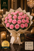 Ruby Signature 24: Petal Pink Roses | Hand-Wrapped