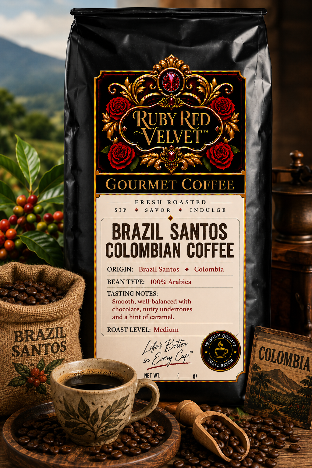 Brazil Santos Colombian Coffee