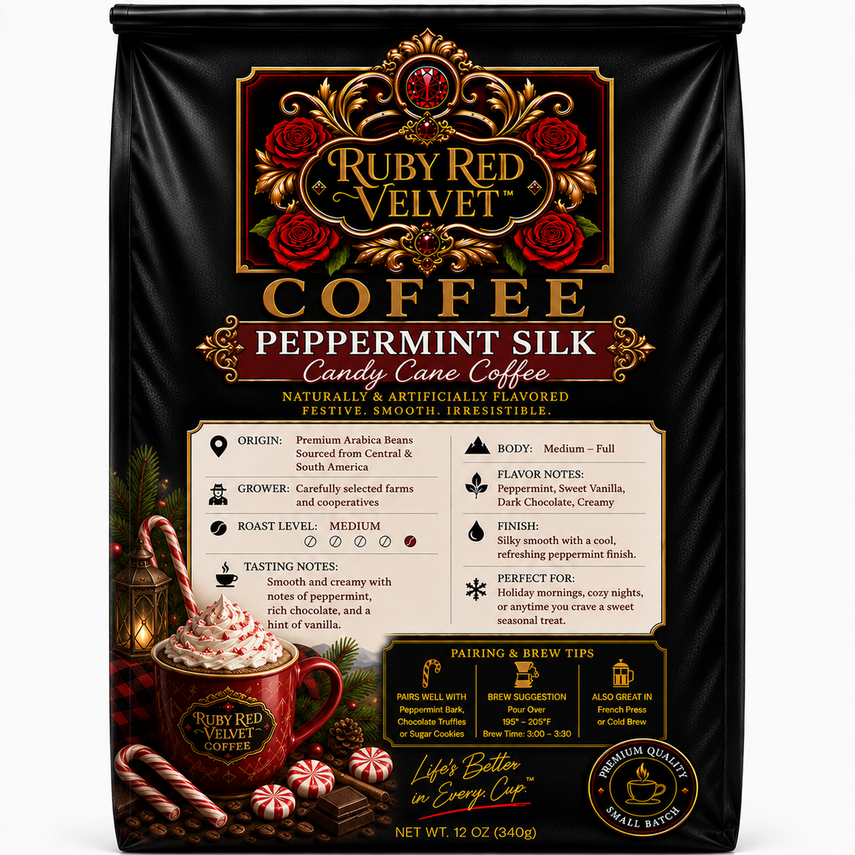 Peppermint Silk | Candy Cane Coffee