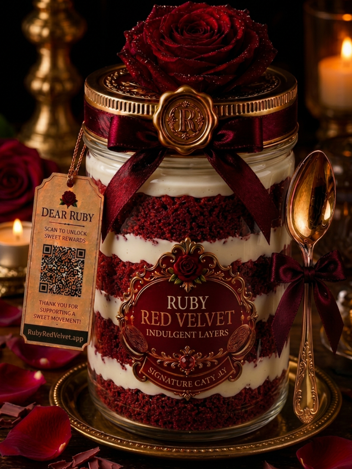 The Ruby Red Oven: Ravishing Red Velvet Luxe Cake Jar